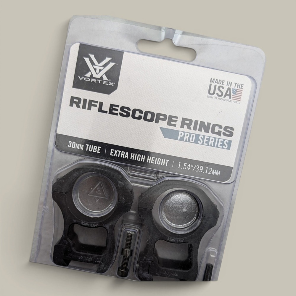 Vortex Pro Series Scope Rings 30mm Extra High Black Height Aluminum PR30-XH NEW